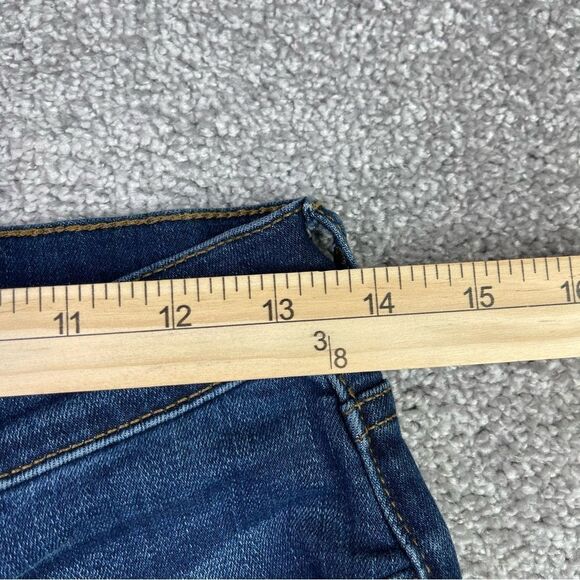 J. Crew Factory Jeans Women's 27 Skinny Mid Rise Dark Wash Denim Preppy - Picture 8 of 12